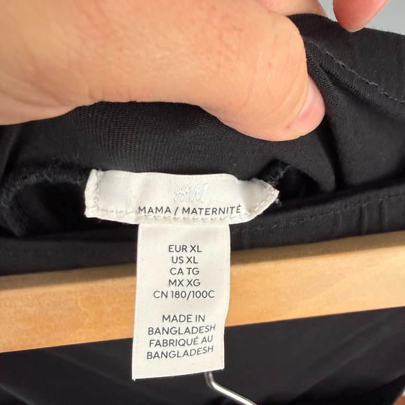 H&M Mama Black Drawstring Joggers - Picture 3 of 3